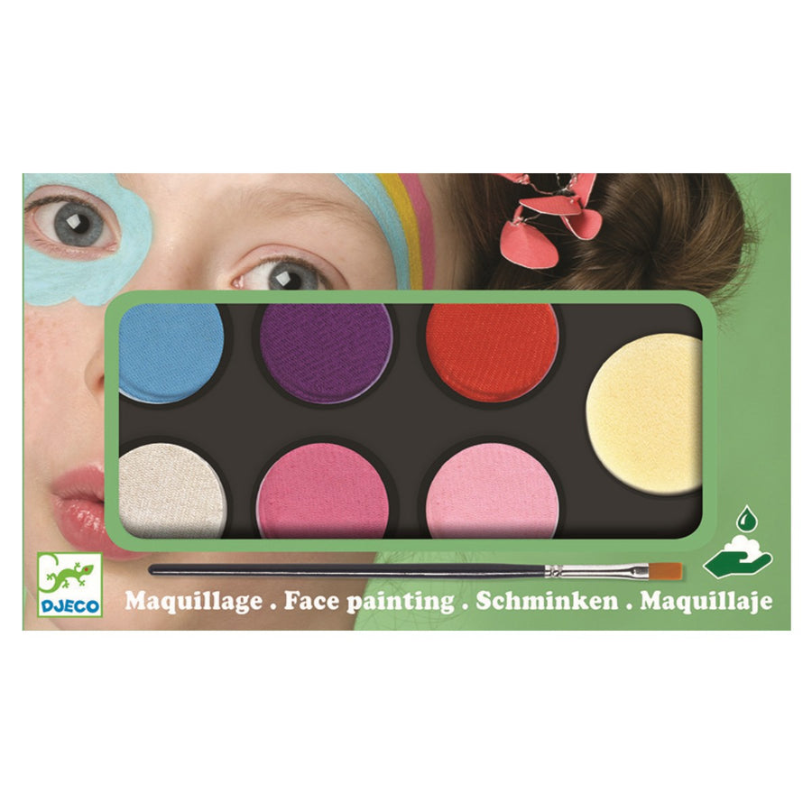 Ansigtsmaling 6 farver - sweet