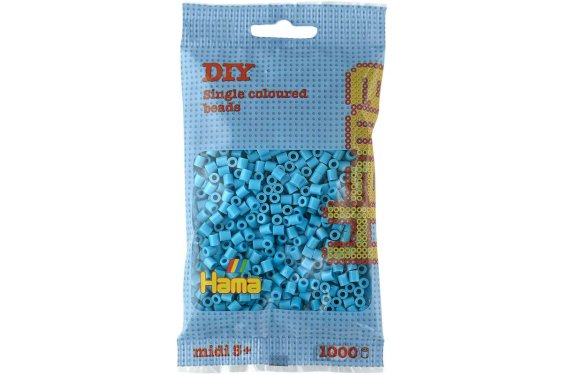 Perler 1000 stk. - Azurblå (207-49)