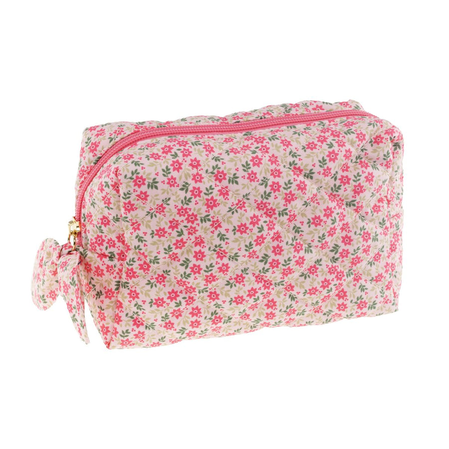 Toilettaske rosa blomster