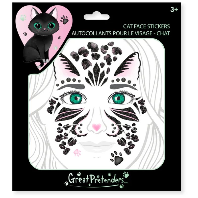 Ansigtsstickers - Kat