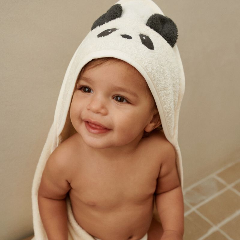 Babyhåndklæde Albert med panda