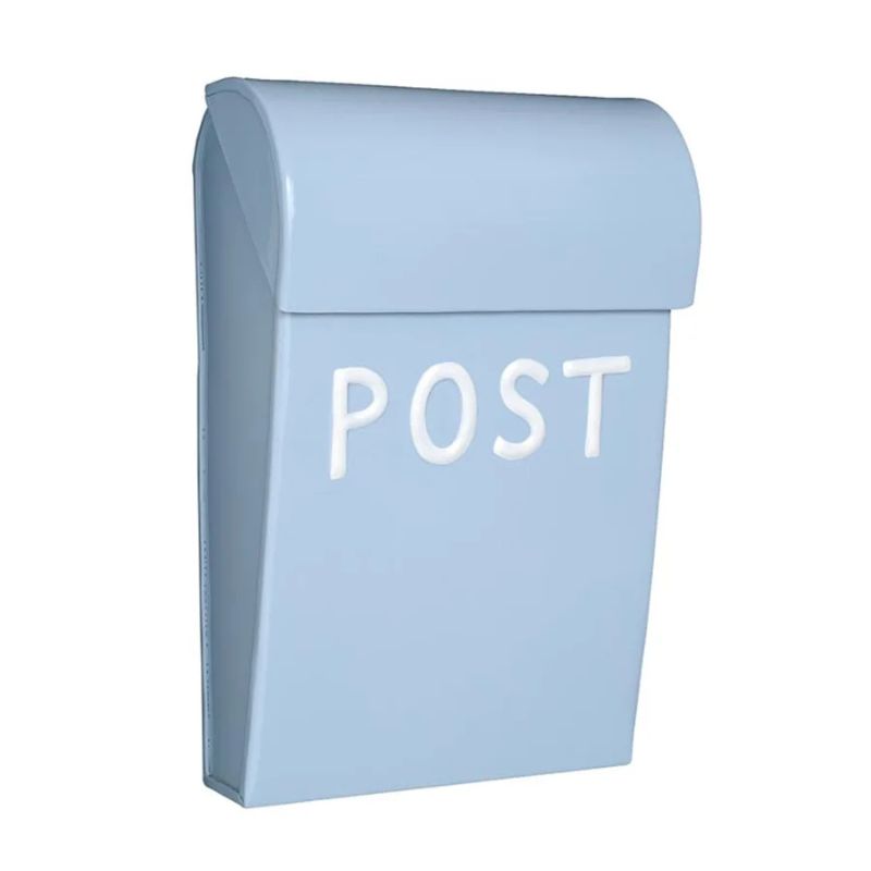 Postkasse - Lyseblå