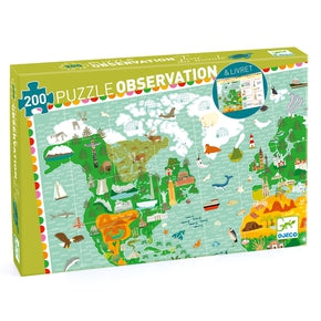 Observationspuslespil Jorden rundt - 200 brikker