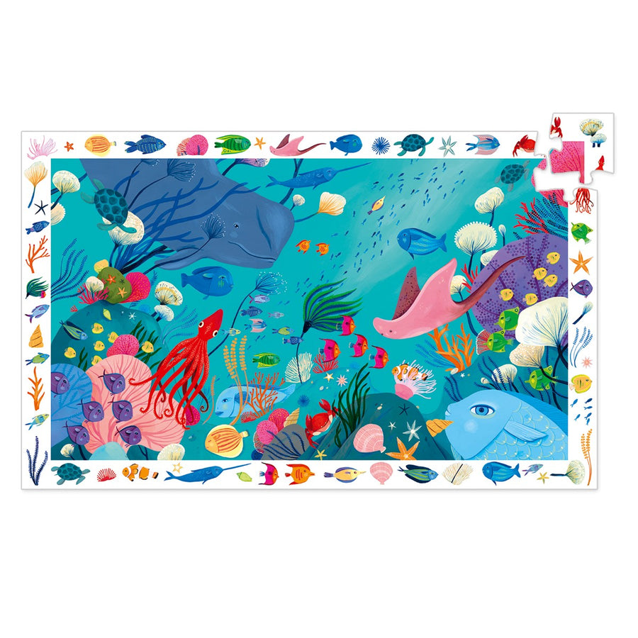 Observationspuslespil Under havet - 54 brikker