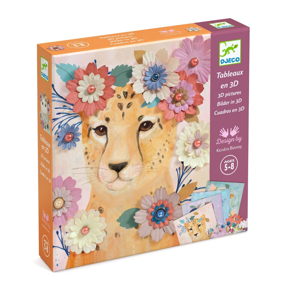 3D billeder, dyr i blomster