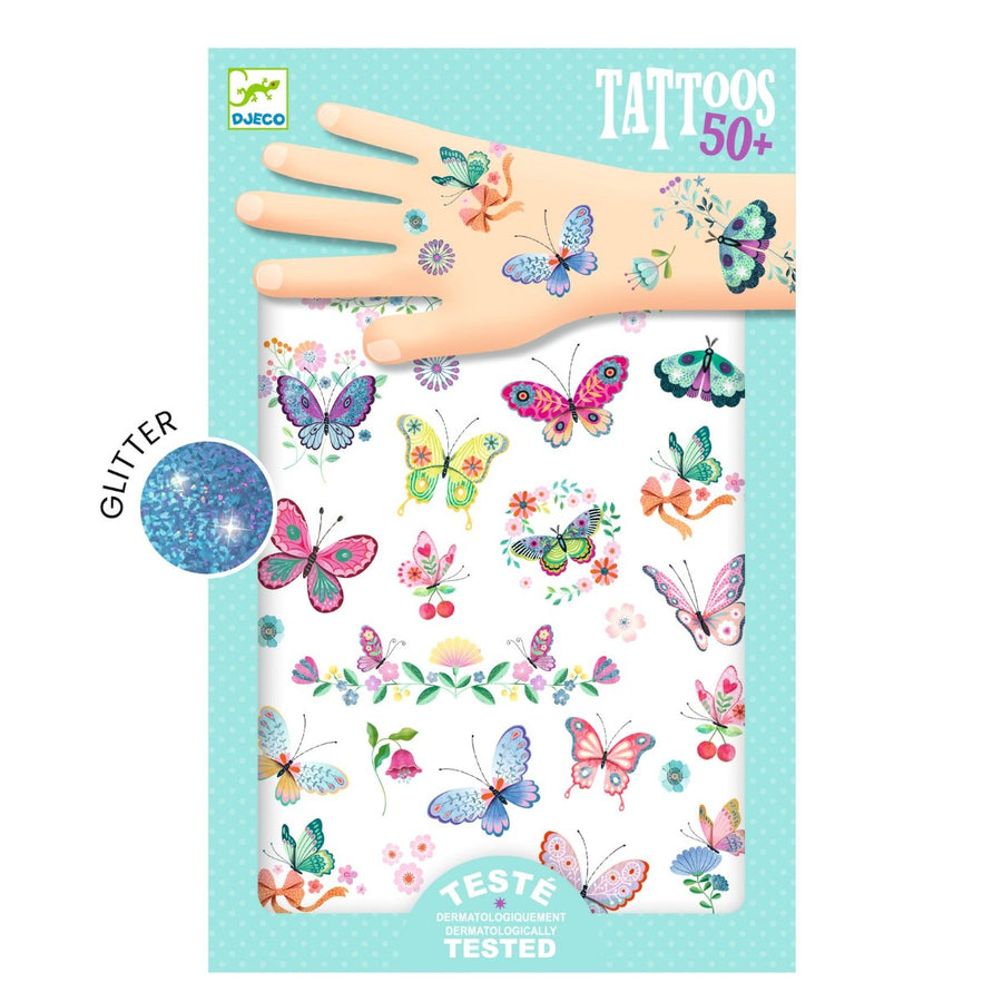 Tattoos med sommerfugle