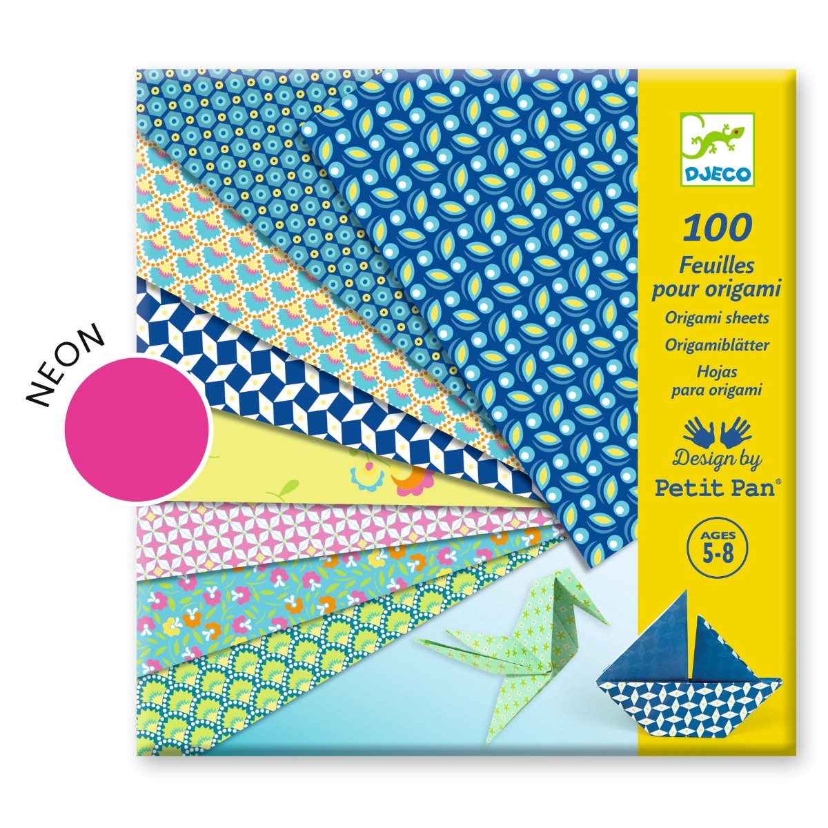 Origamipakke - 100 designs med instruktioner