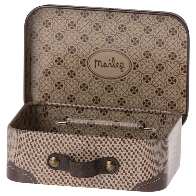 Kuffert creme/brun
