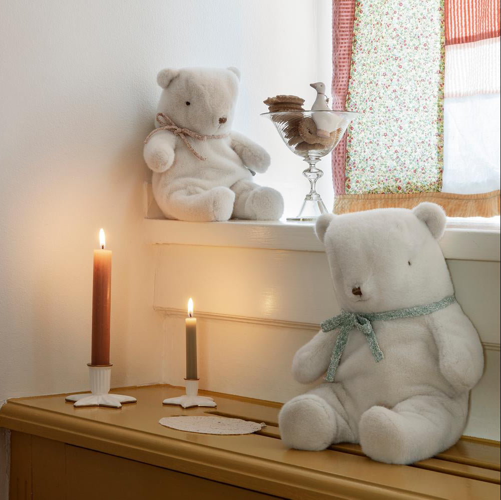 Teddy bear plush, medium - Off White