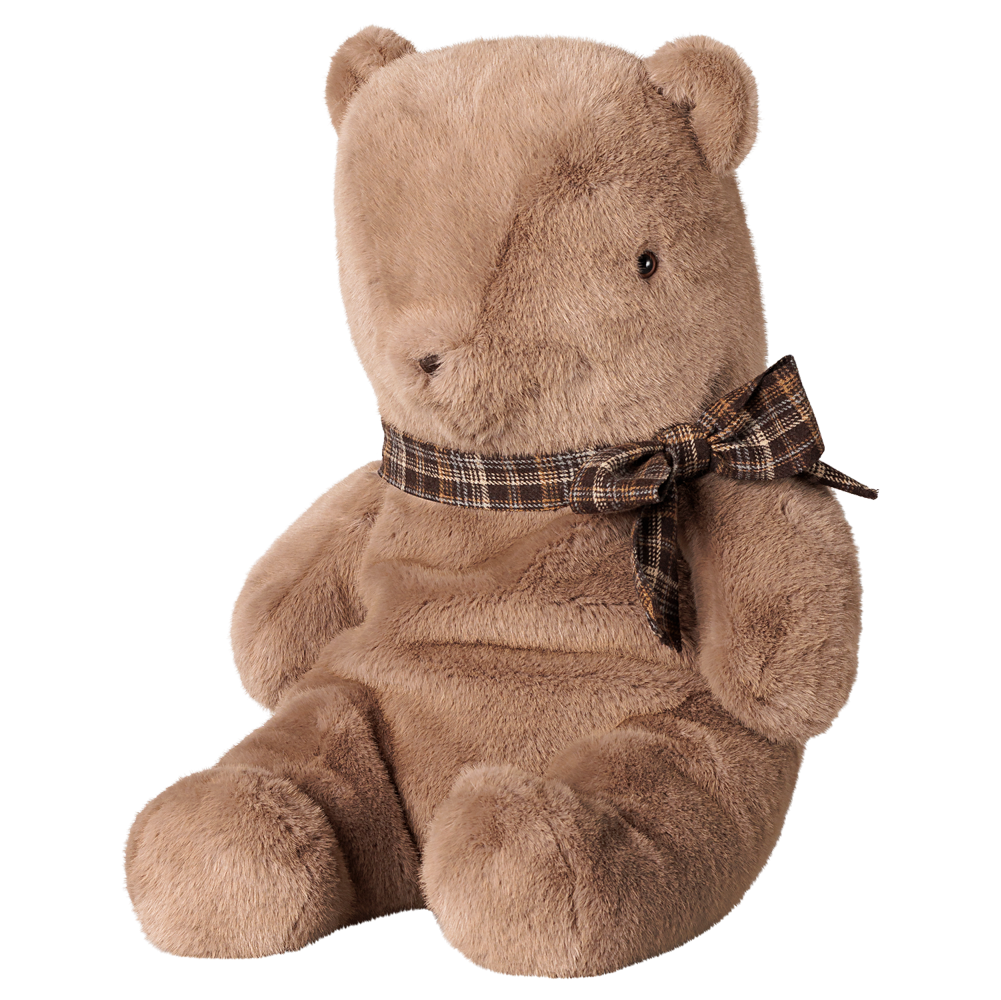 Teddy bear plush stor - mørk mushroom