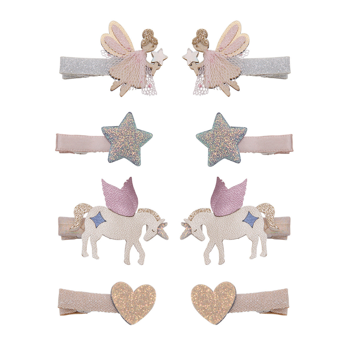 8 hårclips - dreamy fairy
