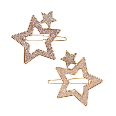2 snap hårspænder - large super sparkle