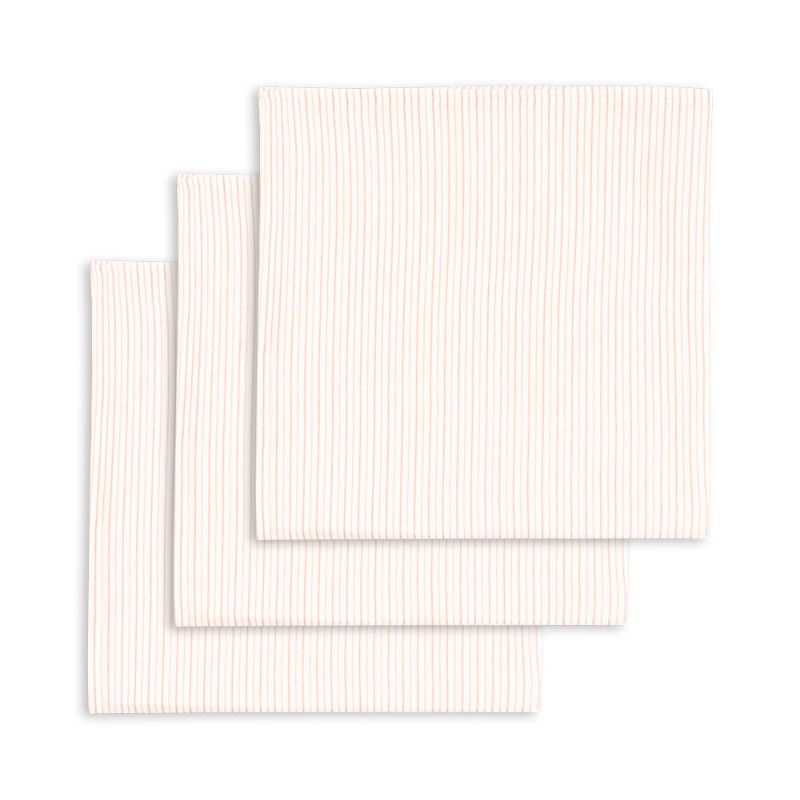 3-pak stofbleer - Stripe petit rose