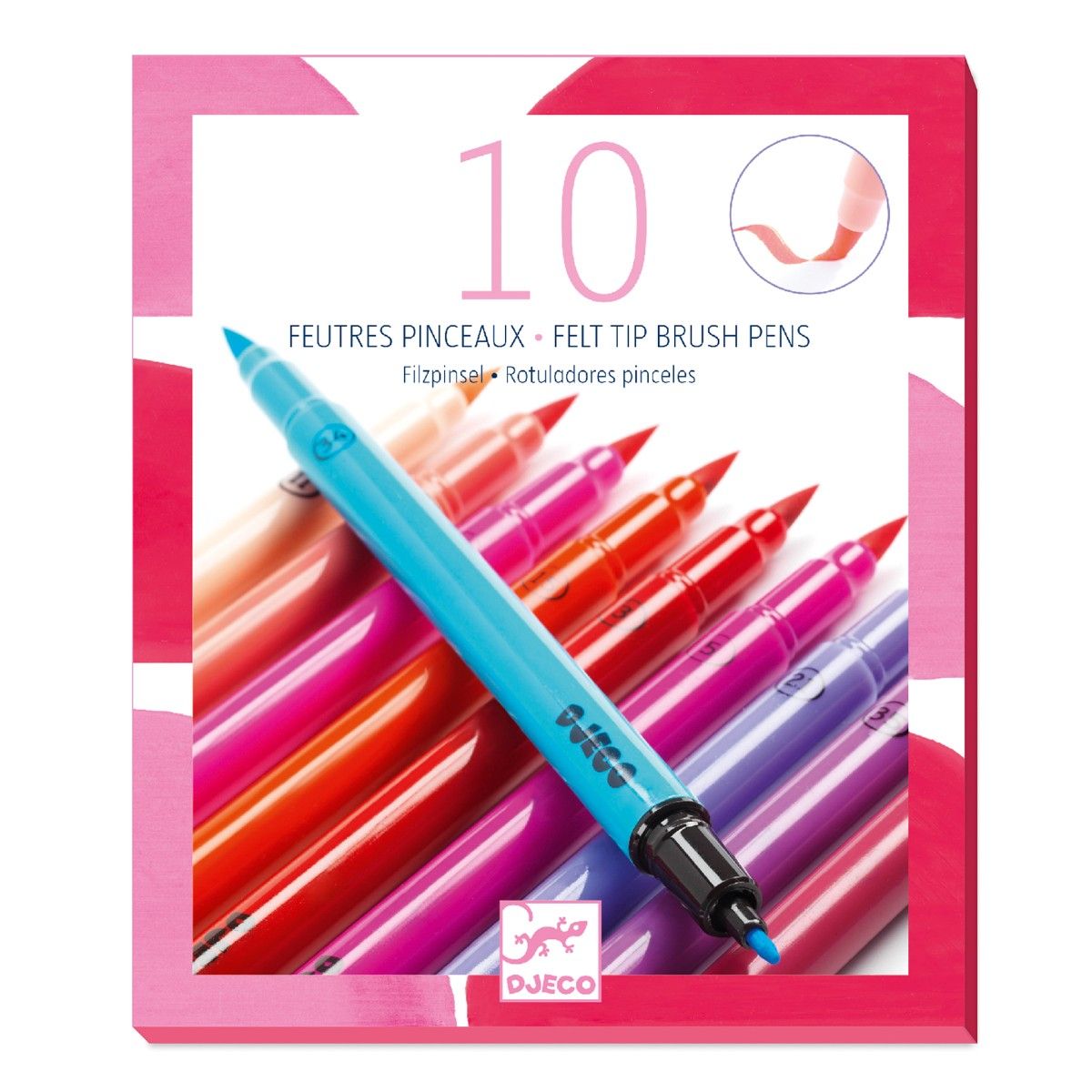 Tusser 10 stk - Rosa farver