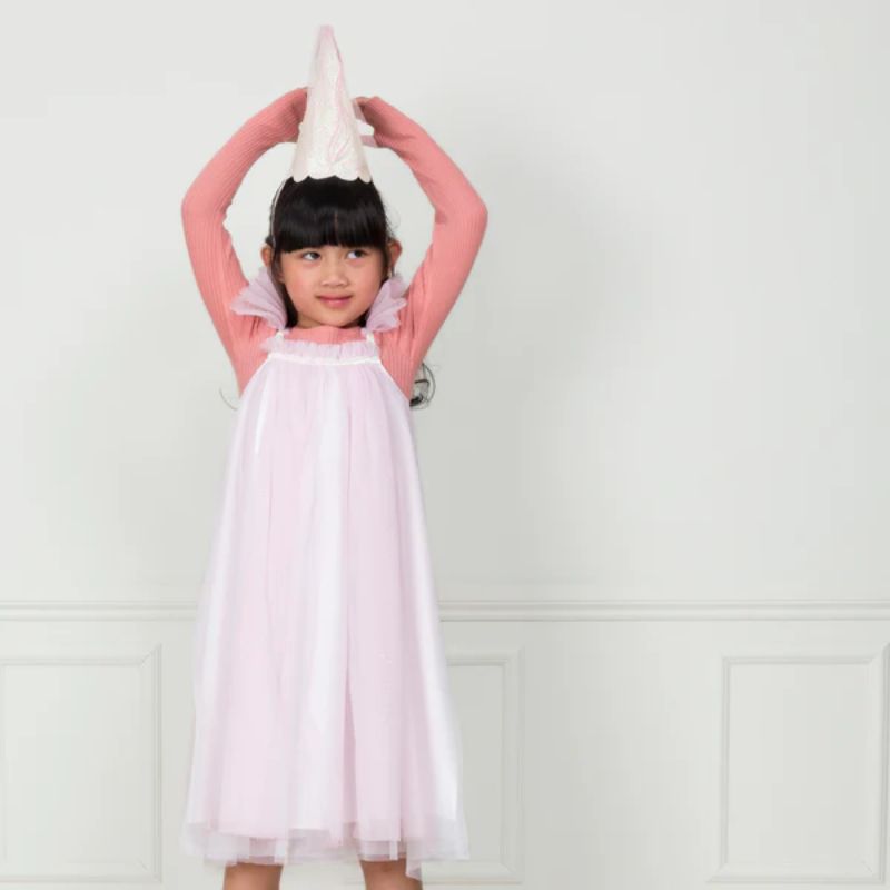 Prinsessekjole pink - 5-6 år