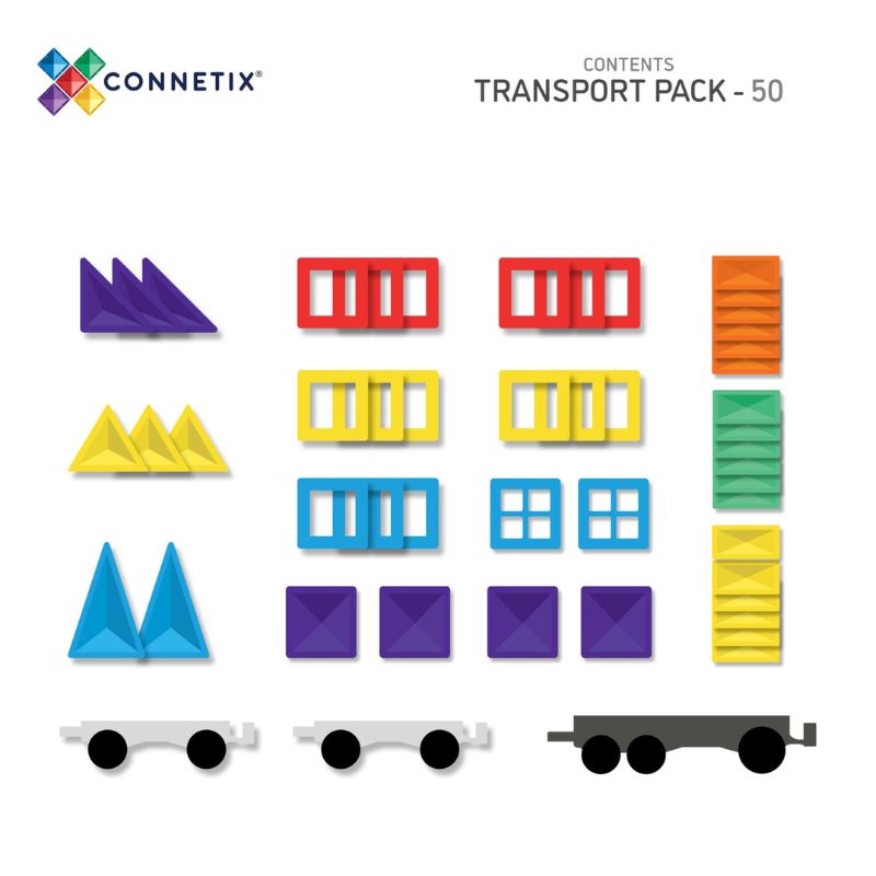Rainbow transport pakke - 50 dele