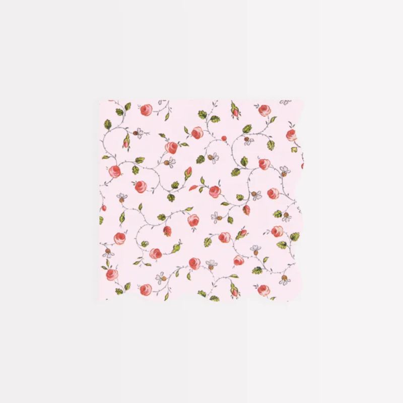 Servietter Ladurée med blomster