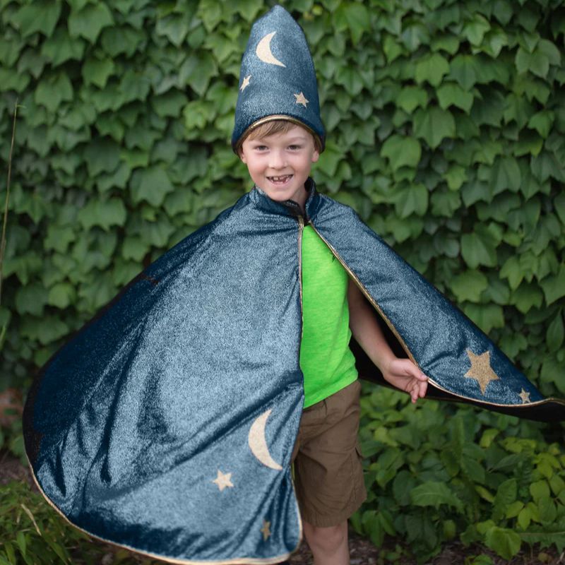 Starry night udklædningskappe med hat