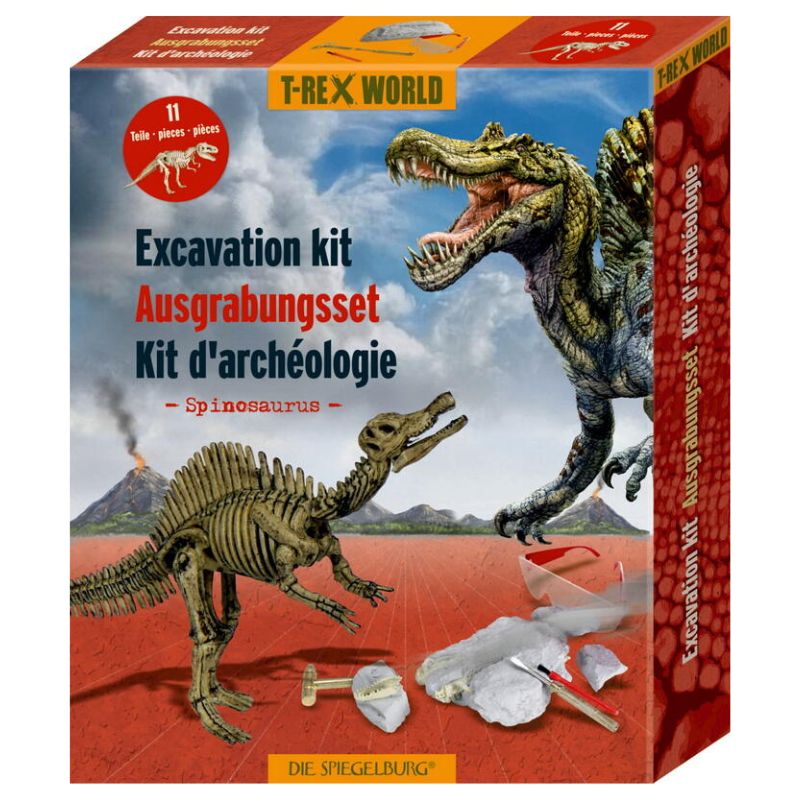 Udgravningssæt med Spinosaurus dinosaur