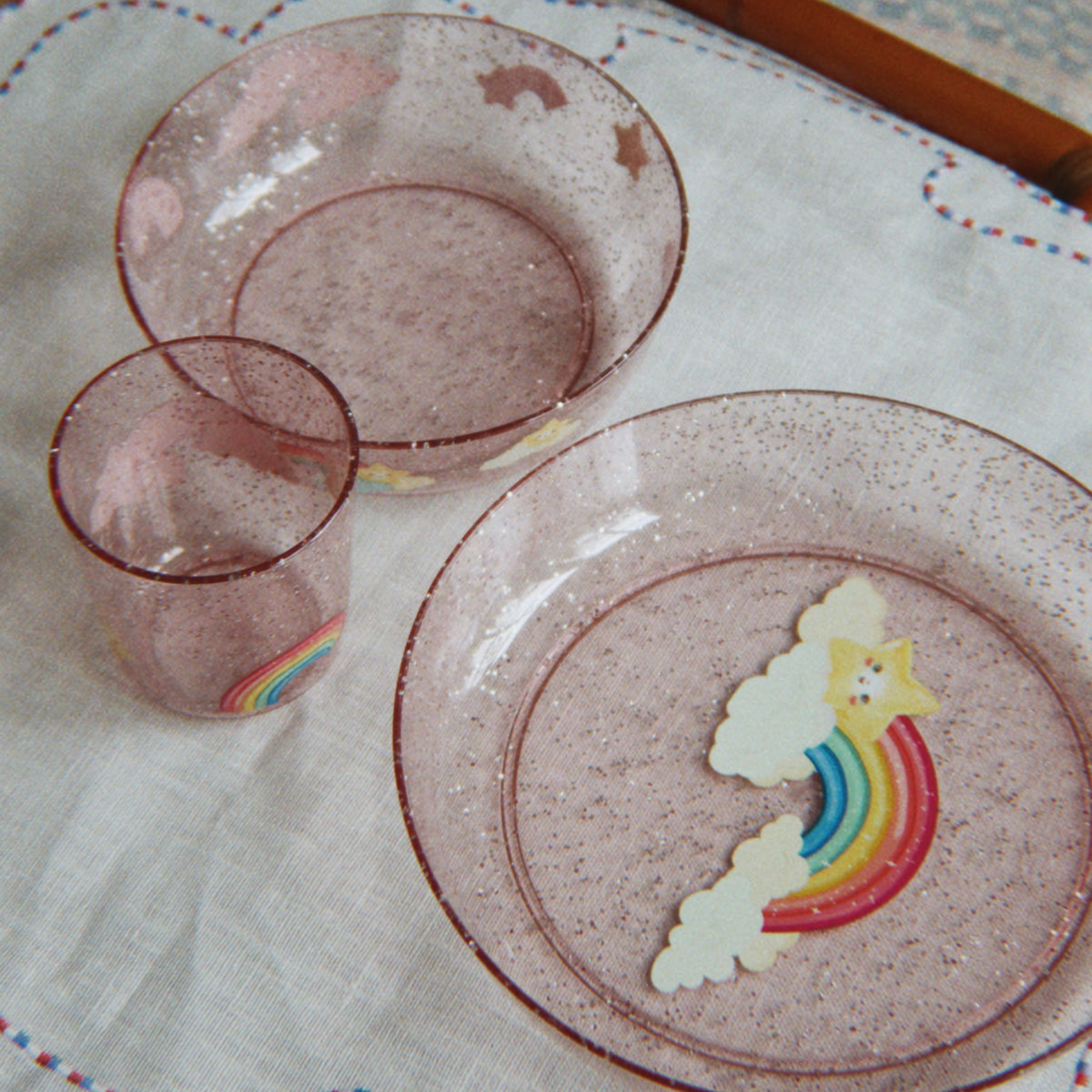 Sparkly dinner sæt