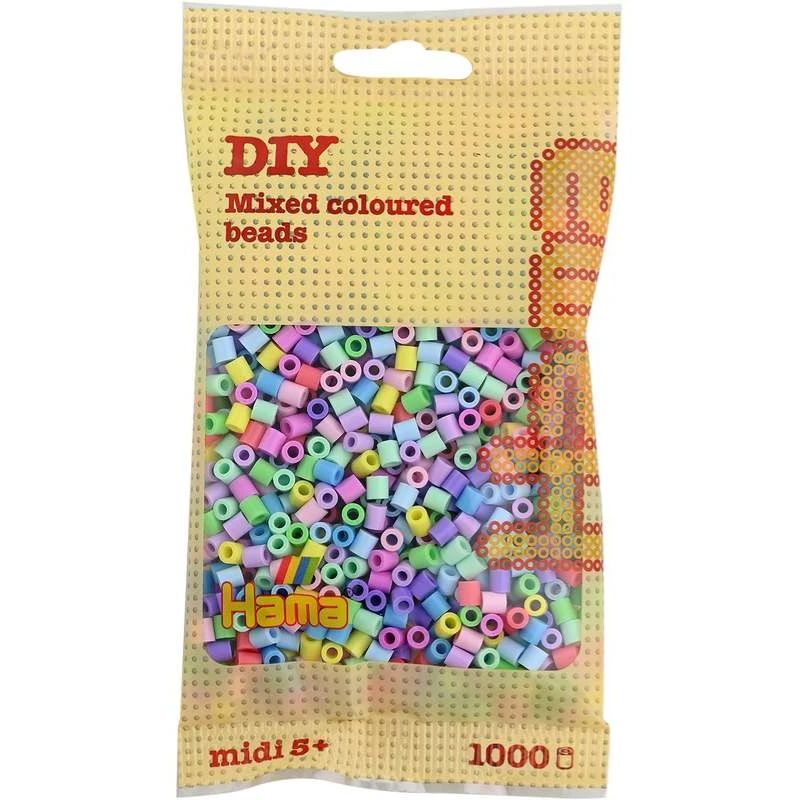 Perler 1000 stk. - Pastel mix (207-50)