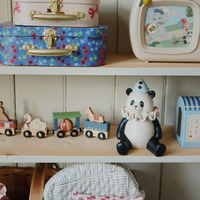 Wooden animal train